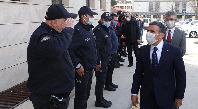 Vali Atay Polis Merkezini ziyaret etti