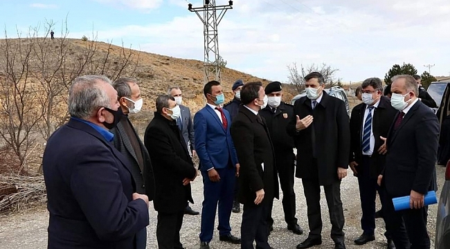 Vali Çiftçi Yeni Hacılarhanı köyünde incelemelerde bulundu