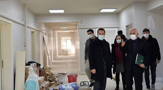 Vali Şentürk, YEDAM inşaatında incelemede bulundu