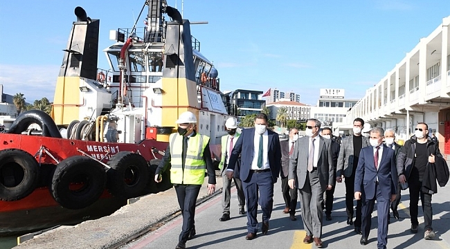 Vali Su, Mersin Limanı'nda incelemelerde bulundu