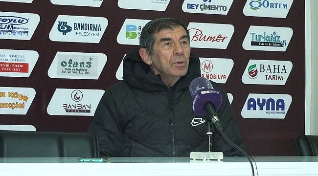 Yılmaz : "İkinci yarı hakimiyetimizde olan bir maçı gol atarak süsleyemedik"