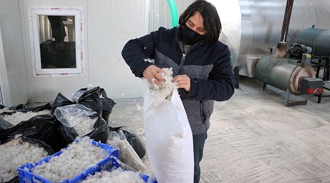 Yozgat'ta üretilen kaz tüyü Avrupa'ya ihraç ediliyor