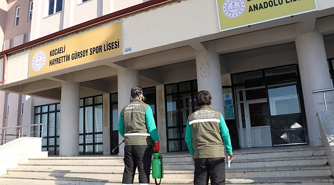 Yüz yüze eğitim öncesi okullar ilaçlandı