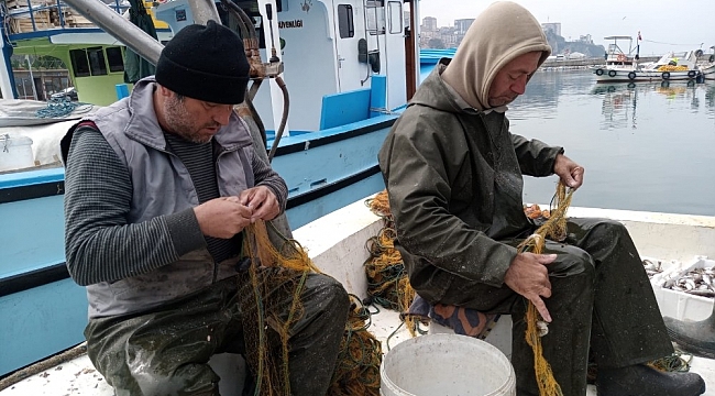Zonguldaklı balıkçılar 100 kilogram mezgitle limana döndü