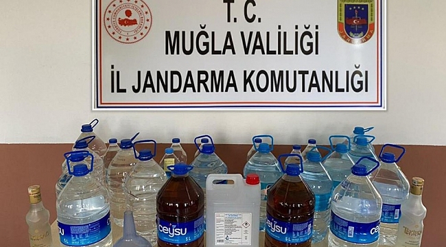 112 litre kaçak alkol ele geçirildi