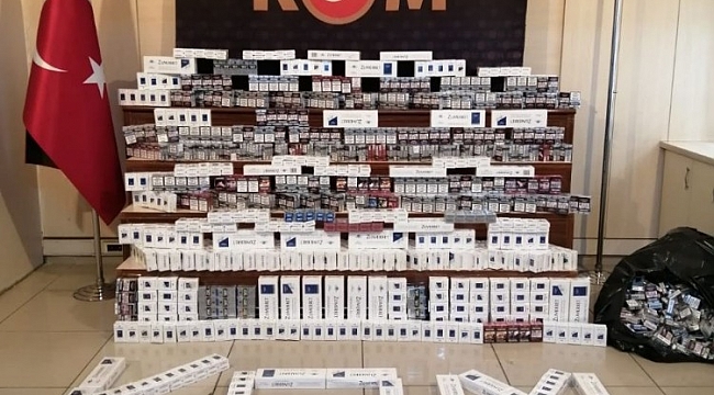 2 bin 580 paket kaçak sigara ele geçirildi