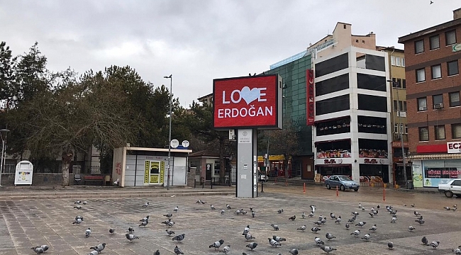 'Stop Erdoğan' skandalına Kırıkkale'den 'Love Erdoğan' yanıtı