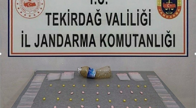 45 adet extacy hap ele geçirildi