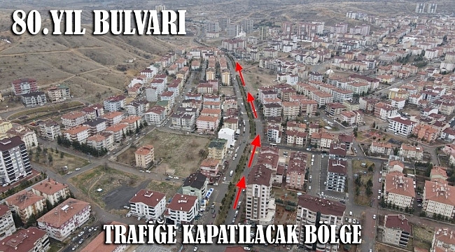 80.yıl bulvarında altyapı ve sıcak asfalt çalışmaları başlıyor