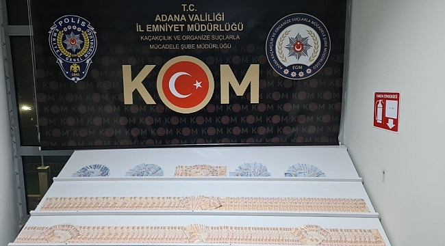 Adana'da 36 bin 150 lira sahte para ele geçirildi