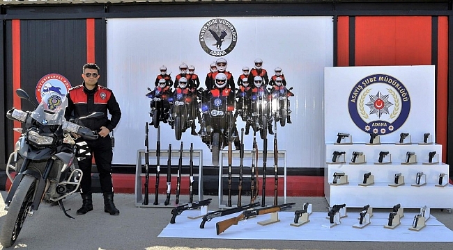 Adana'da 54 ruhsatsız silah ele geçirildi