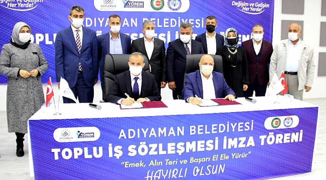 Adıyaman Belediyesi'nde toplu iş sözleşmesi sevinci