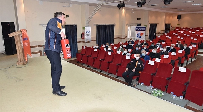 Afet eğitimleri sürüyor