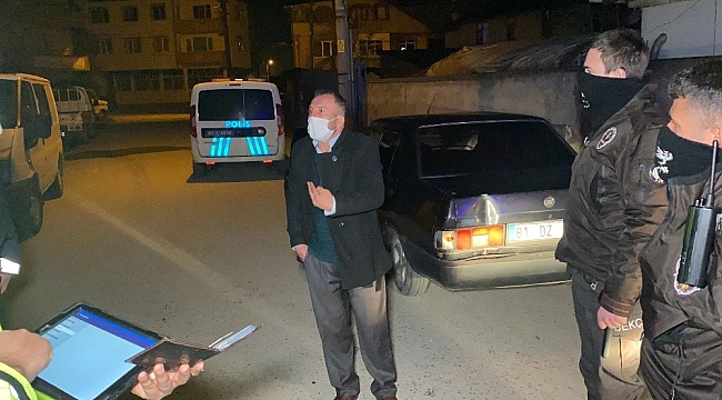 Alkollü araç kullanıp, polise sitem etti