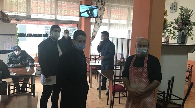 Altıntaş'ta Korona virüs denetimi