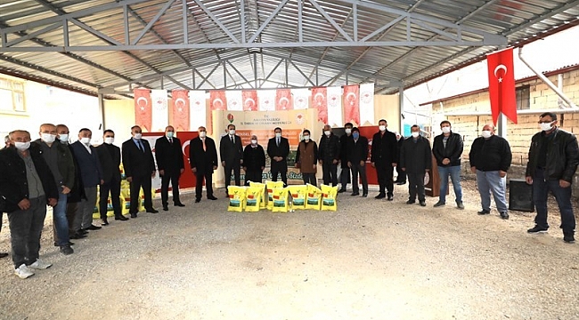 Amasya'da çiftçilere 20 ton yonca tohumu dağıtıldı
