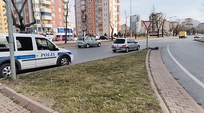 Aracın çarptığı bisiklet sürücüsü ağır yaralandı
