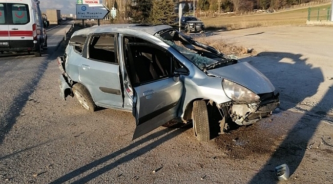 Aracıyla takla atan sürücü hayatını kaybetti
