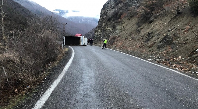 Artvin'de kamyonet devrildi: 2 yaralı