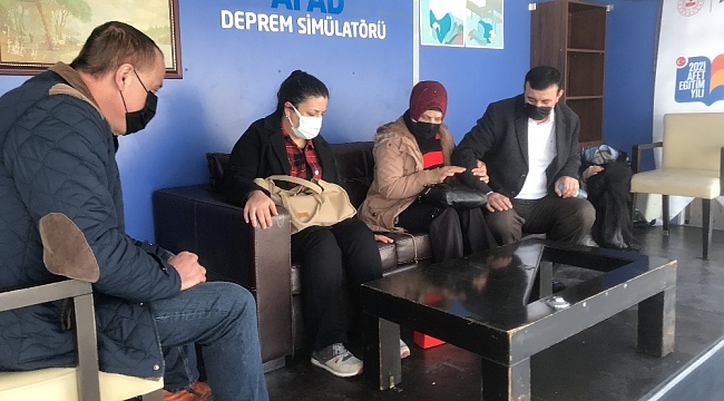 Avcılar'da simülasyon tırında depremi yaşadılar