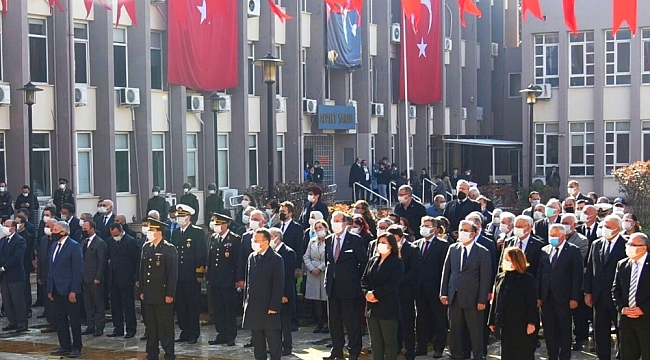 Aydın Ticaret Borsası Meclis Başkanı Erdel, 18 Mart Şehitler Günü törenine katıldı