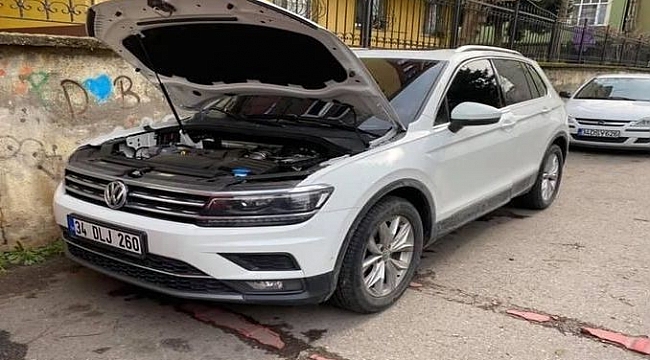 Bafra'da lüks otomobili çalan şahıs yakalanarak tutuklandı