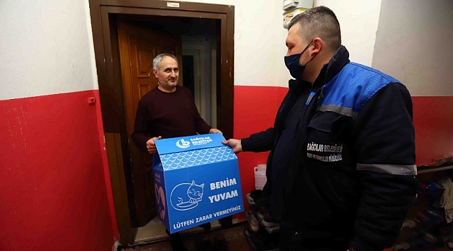 Bağcılar Belediyesi'nden çocuklara kedi evi sürprizi