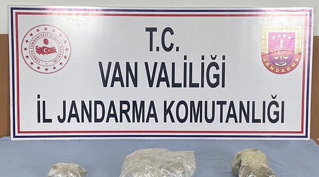 Başkale'de 4 kilo 506 gram esrar ele geçirildi
