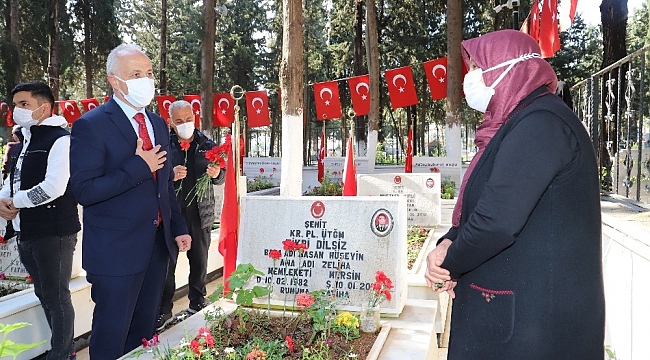 Başkan Gültak, şehit ailesiyle bir araya geldi