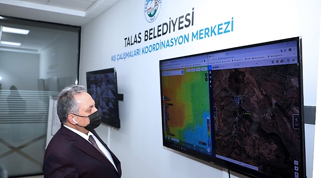 Başkan Yalçın, Koordinasyon Merkezi'nden kış çalışmalarını takip etti