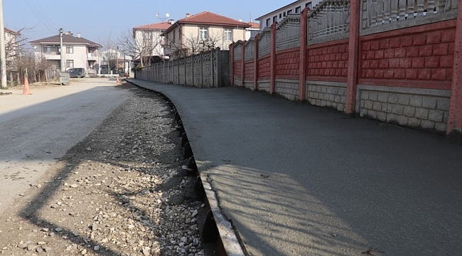 Baskı beton çalışmaları devam ediyor