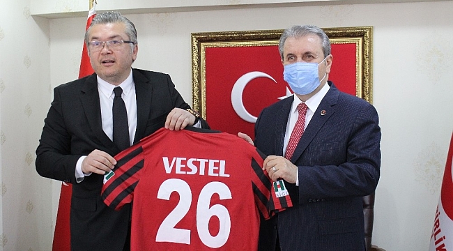 BBP Lideri Destici, Eskişehirspor yönetimini ağırladı