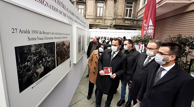 Beyoğlu'nda İstiklal Marşı'nın kabulü ve Mehmet Akif sergisi