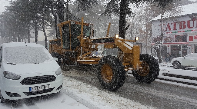 Bitlis'te kar yağışı