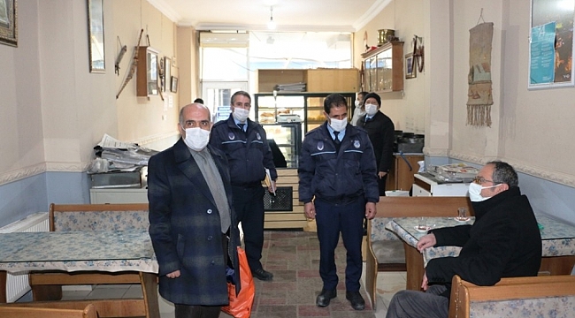 Bitlis'te maske ve sosyal mesafe denetimi