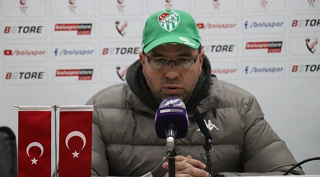 Boluspor - Bursaspor maçının ardından