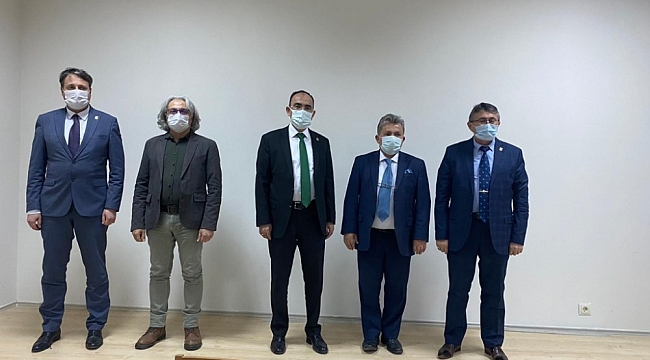 BŞEÜ genel sekreter yardımcısına veda yemeği