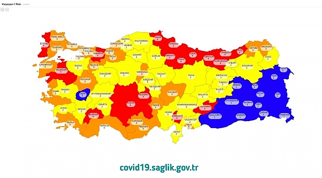 Burdur çok yüksek riskli iller arasında kaldı