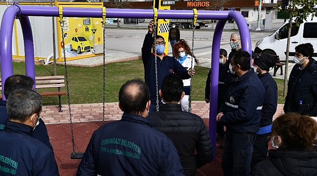 Bursa'da çocuk parklarında üst düzey güvenlik