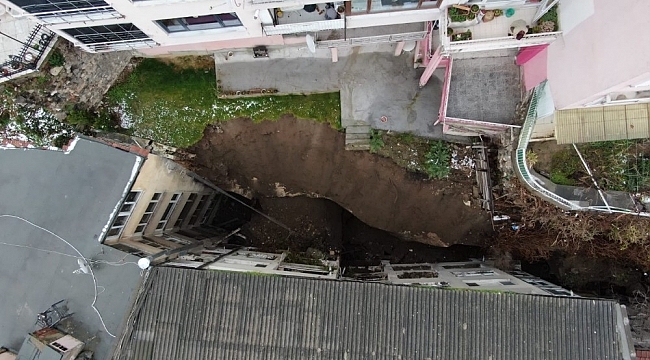 Bursa'da toprak kayması