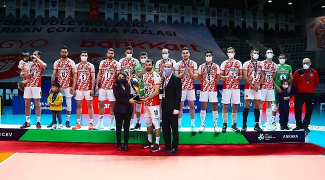 CEV Challenge Kupası'nda Ziraat Bankkart ikinci oldu