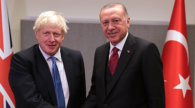 Cumhurbaşkanı Erdoğan, İngiltere Başbakanı Johnson ile görüştü