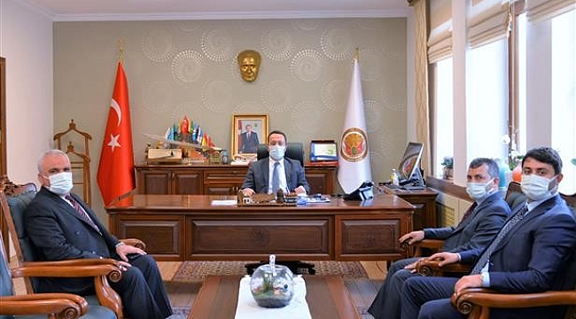 Diyanet İşleri Başkanlığı müfettişlerinden, Vali Şentürk'e ziyaret