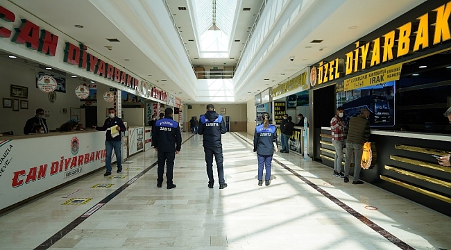 Diyarbakır'da zabıta ekipleri otogar esnafına bilgilendirdi