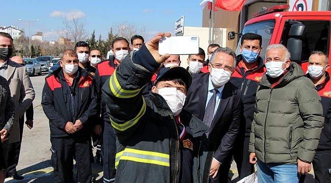 Down sendromlu Ramazan'ın itfaiyeci olma hayali gerçeğe dönüştü