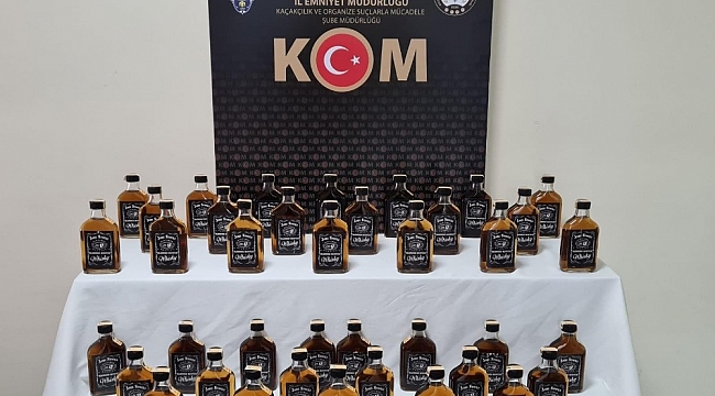 Düzce'de kaçak alkol operasyonu