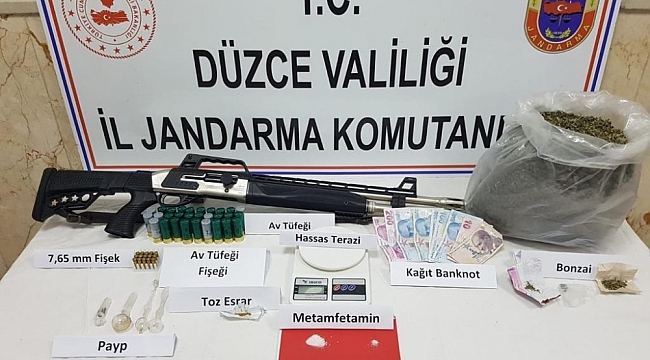 Düzce'de uyuşturucu operasyonu: 4 şüpheli yakalandı