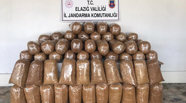 Elazığ'da 426 kilogram kaçak tütün ele geçirildi