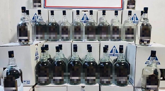 Emniyetten kaçak alkol operasyonu