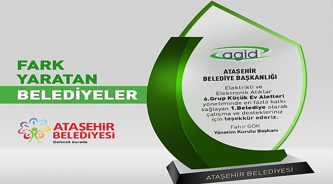 En fazla e-atık toplanmasına katkı sağlayan belediye "Ataşehir"